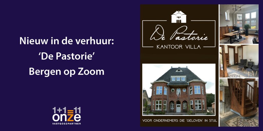 Nieuw in de verhuur De Pastorie in Bergen op Zoom